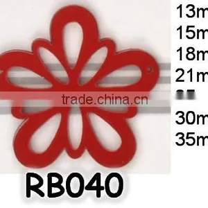 Custom Flower Desgin Garment Accessories Red Acrylic Mirror thumbnail-1