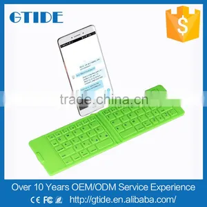Gtide KB201 Top Ten Selling Product Folding Handheld Silicone Keyboard Wireless for Tablet thumbnail-1