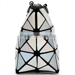 2016 Newest Design Lady Small Handbags With Plastic Check thumbnail-3