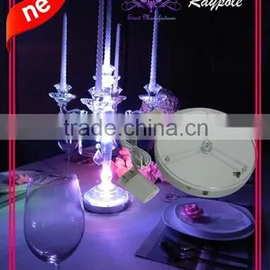 8 Inch Tall Wedding Centerpiece Vase Light Base/RGB Led Centerpiece Light for Wedding Party Decoration thumbnail-3
