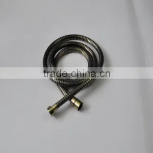 Best Quality Stainless Steel Green-bronze Double Locks Shower Hose thumbnail-1