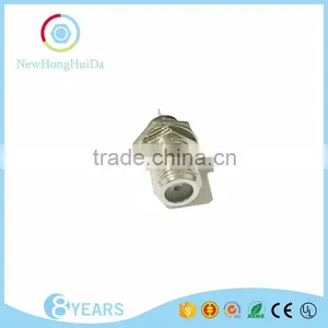 PCB Mount Panel Mount Welding With Screw And Gasket Nut And Washer Bulkhead F Female Connector thumbnail-4