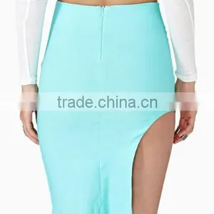 Fashion Ladies Women Sexy Solid Slim Asymmetric Hem Casual Mini Skirt thumbnail-4
