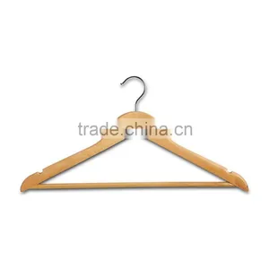 CLOTHES HANGERS - Wooden Hanger With Trouser Bar thumbnail-4