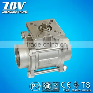3PC STAINLESS STEEL BOLTED BALL VALVE WITH ISO5211 PAD thumbnail-1
