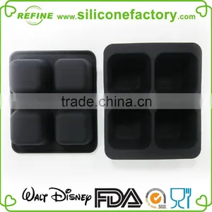 Traditional Simple 4 Grid no Abnormal Odor Silicone Bake Mould thumbnail-1
