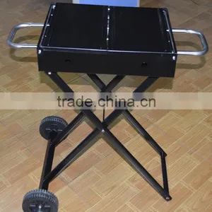 Commercial Mobile Grill Cart Table BBQ Grills From China thumbnail-4