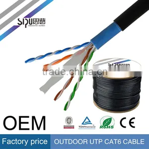SIPU High Speed Waterproof Utp Cat5e Outdoor Cable Best Outdoor Cat6 Sftp Lan Cable Wholesale Ftp Cat5e Cable thumbnail-4