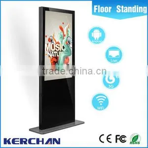 Marketing Advertising Equipment 42 Inch Indoor Floor Standing Android Touch Screen Digital Full hd Woode Kiosk thumbnail-3