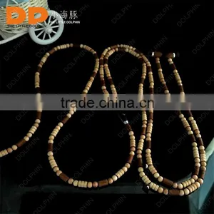 High Quality Unique Design Beads Wooden Earphones With Microphone Necklace Earphone Necklace Earphone thumbnail-4
