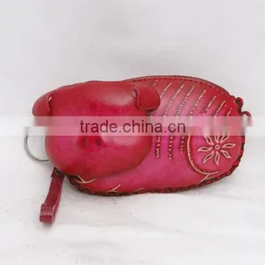 Handmade Leather Large Pig Coin Purse thumbnail-2
