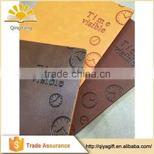 Custom Design PU Leather Notebook For School Embossed A3/A4/A5/A6 Event Planner Hot Stamping High Quality Diary thumbnail-3