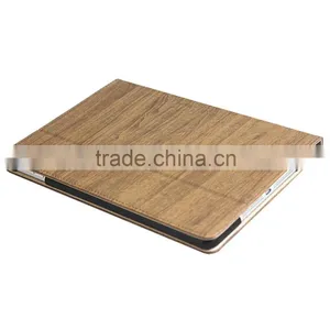 Wood Grain Leather Cases for Apple IPad Air 2 Stand Tablet Case thumbnail-5