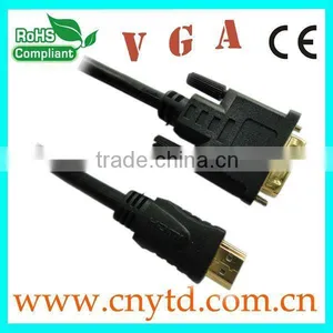 High Quality Black Color Vga to Mini Din Cable thumbnail-1