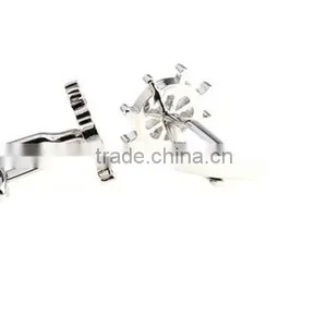 Wholesale Novelty Jewelry Brass Seaman Rudder Helm Cufflinks thumbnail-5