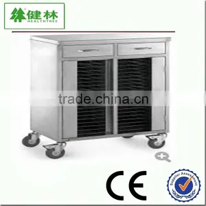 High Quality Pure Stainless Steel Dossier Cart of 50 Lattices With CE/ ISO thumbnail-1