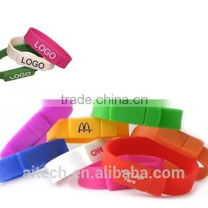 Fashion Bracelet Custom USB With Logo Printing,2GB/4GB/8GB Custom USB 16gb thumbnail-1
