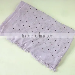 2015 100%polyester Pretty Design Glittering Scarf thumbnail-2