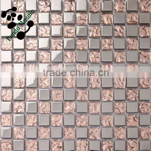 SMP06 Electroplate Wave Glass Mosaic Cute Mosaic for Wall Waterproof Bathroom Mosaic thumbnail-1