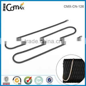 Gunmetal Stainless Steel Handbag Curb Chain Necklace For Bag Strap thumbnail-5
