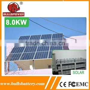 On/off Grid Solar pv Panel System 8000 Watt With Reliable Solar Battery thumbnail-4