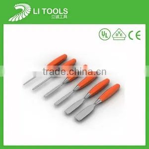 Plastic Handle Manufacturer Safe Grip Point Wood Chisel for Leather thumbnail-2
