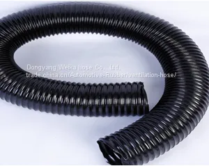 Black TPU Steel Wire Telescopic Ventilating Pipe thumbnail-1