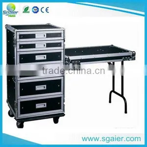 Aluminum Flight Case Carrying 7 Drawers and One Table on Side thumbnail-2