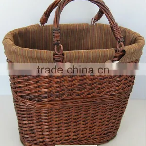 Willow Basket With Handle thumbnail-1