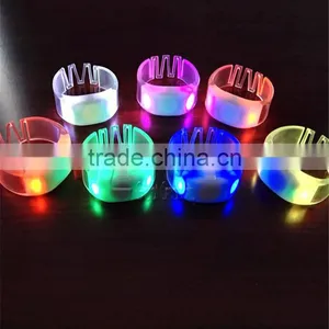Customized Flashing Led Wristband Glow in the Dark thumbnail-1