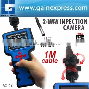 Industrial Rotation 1Meter 1M Borescope Endoscope/ Snake Scope 5.5mm Diameter Video Inspection Camera + 6x Magnification thumbnail-1