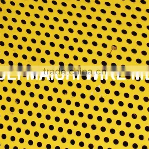 Yellow Epoxy Resin Coatings Aluminium Plate Punched Metal Screens thumbnail-1