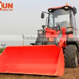 Qingdao Everun ER20 Front Loader Type Compact Wheel Loader With Wooden Forks thumbnail-2
