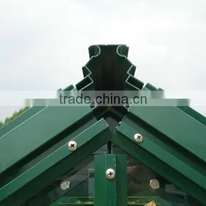 Indoor Vegetable Growing Aluminium Frame Glass Greenhouse thumbnail-5