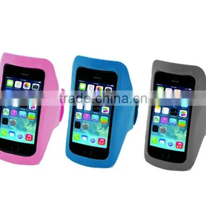 Waterproof Mobile Phone Neoprene Armband for Running Lycra Armband LED Armband Case With Key Holder thumbnail-3