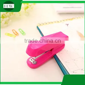 Plastic Mini Colorful Portable Office Stationery Manual Paper Stitcher Stapling Machine Stapler thumbnail-4