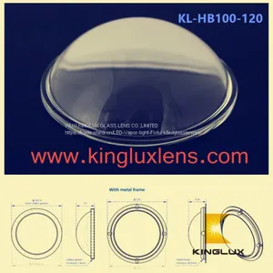 100mm Optical Led Glass Lens 120degree for 100w Led Flood Light thumbnail-1