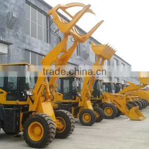 Chinese Compact Wood Grapple Wheel Loader ZL16 With thumbnail-1