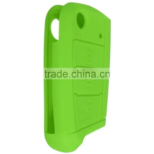 New 3 Button Remote Silicone Key Cover Protective Case Fob For Volkswagen MK7 Golf 8 Colors thumbnail-3