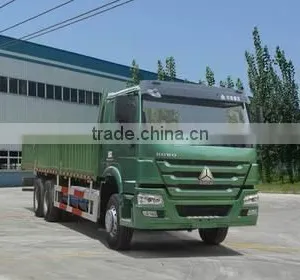 Howo 269hp 10 Wheel Cargo Truck With Rear Double Axle Max Load 32ton thumbnail-1