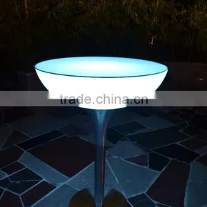 PE Plastic Remote Control LED Bar Tables/color Changing LED Cocktail Tables/illuminated LED Light up Table thumbnail-1