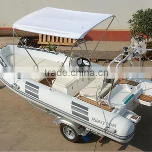 Rigid Inflatable Fiberglass Rowing Boat for Sale thumbnail-2