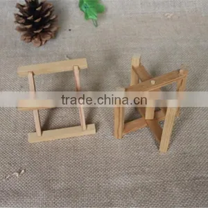 FSC Handmade Foldable Mini Wooden Craft Rack thumbnail-4