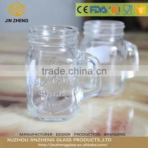 Mason Jar Candle Holder Shot Glass Wax Jar With Handle thumbnail-3