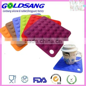 Colorful Silicone Trivet Mat Dots Hot Pads Kitchen Dish Pot Stand Holder thumbnail-1