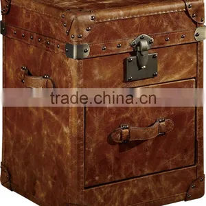 Leather Case, Leather Storage Box,leather Chest of Drawers T801# # thumbnail-1