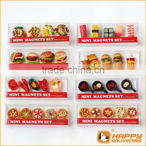 Resin Fridge Magnet Custom 3D Pizza and Sushi Shaped Miniature Food Set thumbnail-1