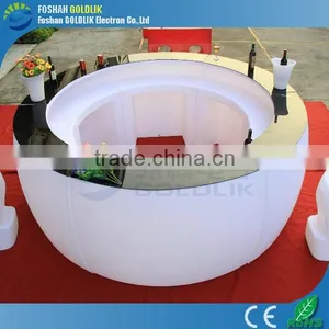 Led Round Illuminated Bar Counter Design thumbnail-5