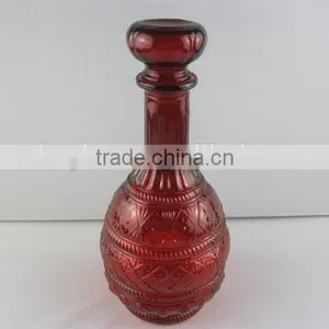 Red Color Wine Bottle Glass Bottles for Sale thumbnail-4