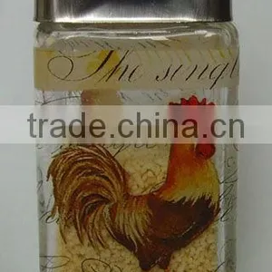 Wholesale 120ml Mini Square Glass Spice Jar With Metal Lid thumbnail-1